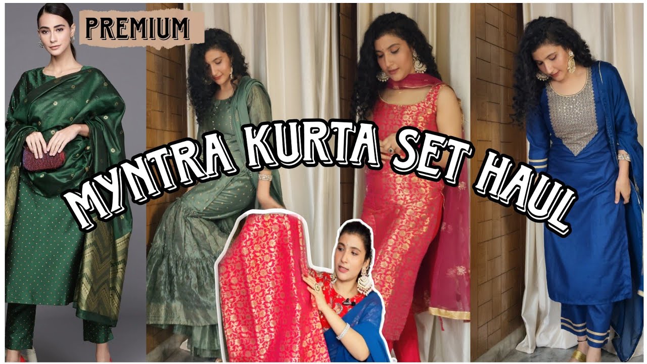 Myntra Kurta Set Haul | Myntra premium kurta set under Budget| Style By Preeti 