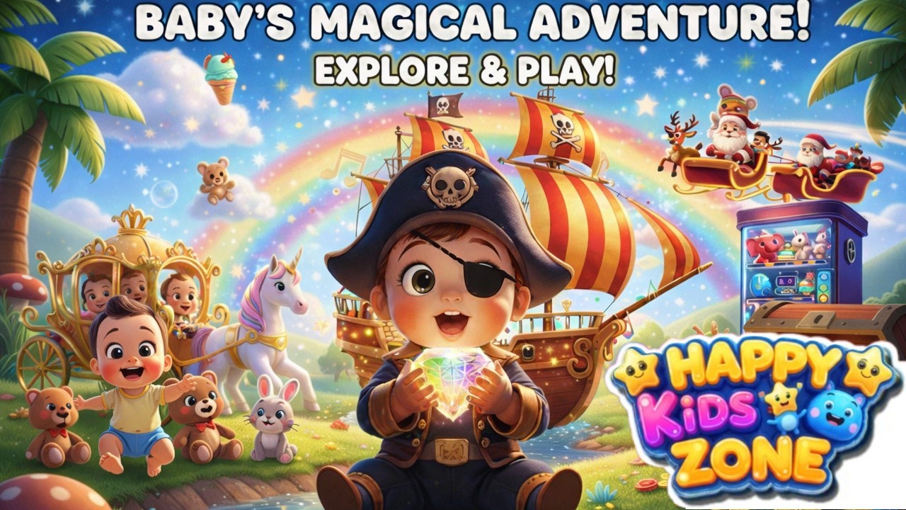 SUPER FUN✨🤩Magical Unicorn Etcc.🦄🧸🌈⛅Cartoon Kids Video Happy Kids Zone Nursery Rhyme & Song For kids