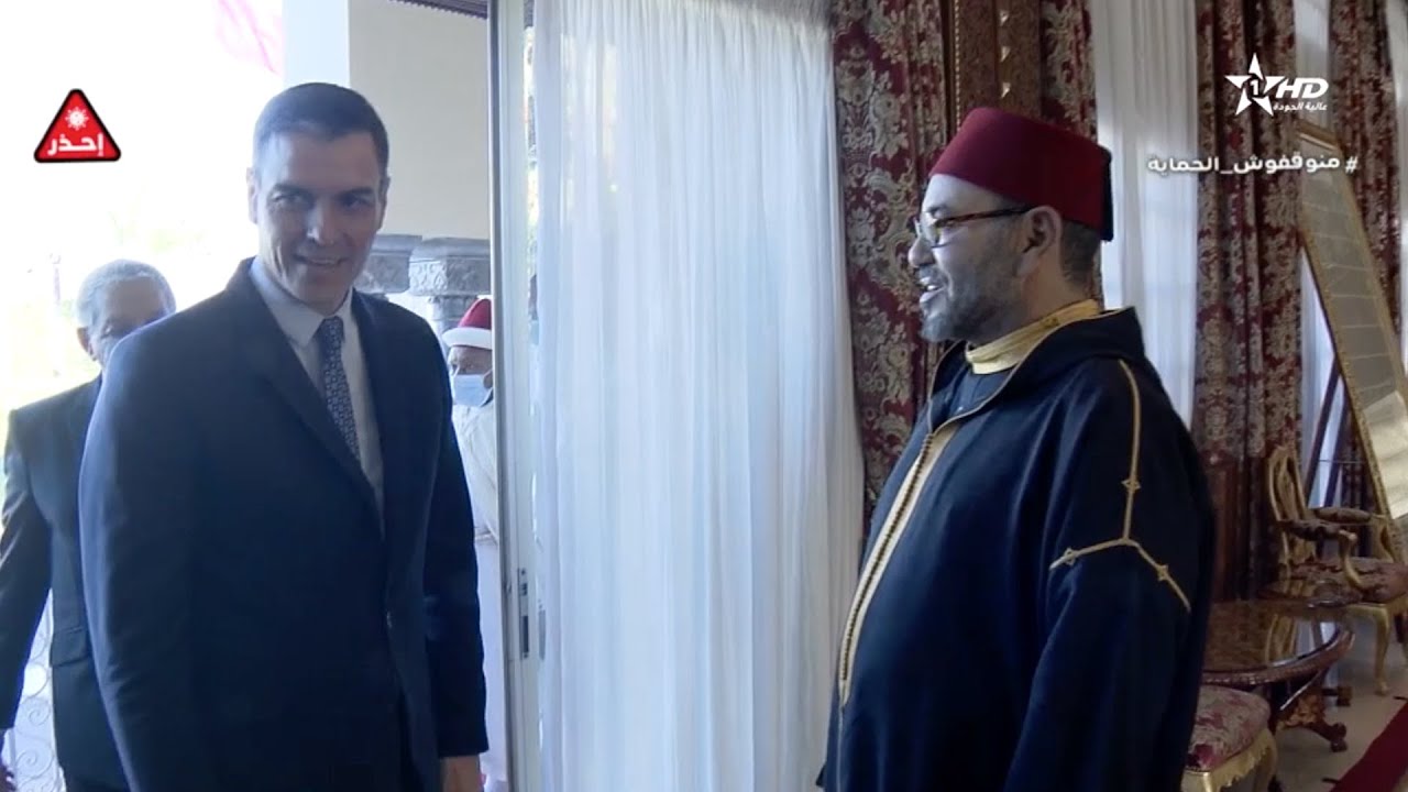 جلالة الملك يستقبل رئيس الحكومة الإسبانية بيدرو سانشيز