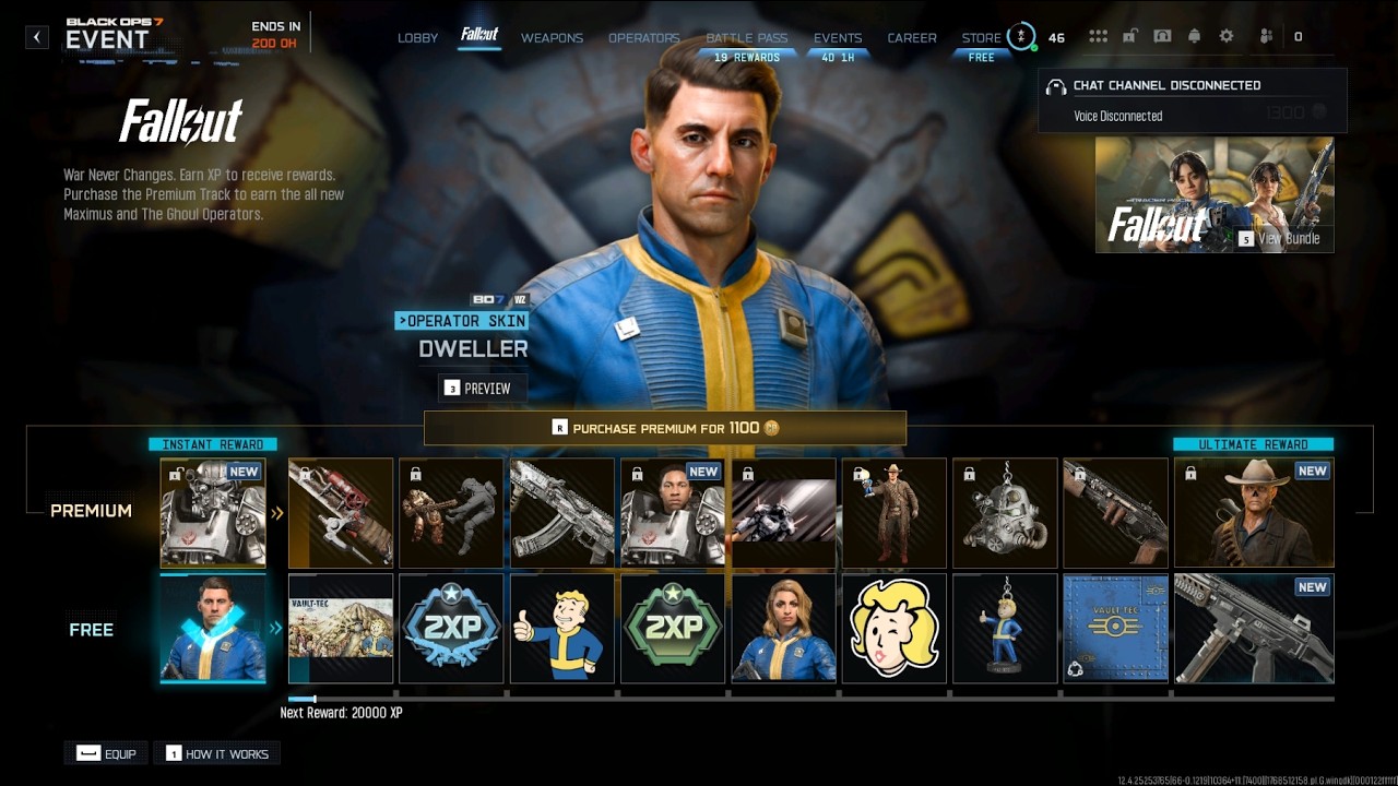 Fallout Event Rewards And How Long To Earn Them For Black Ops 7