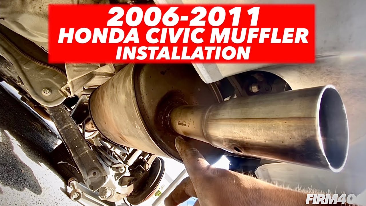 Замена и установка глушителя HONDA CIVIC 2006-2011