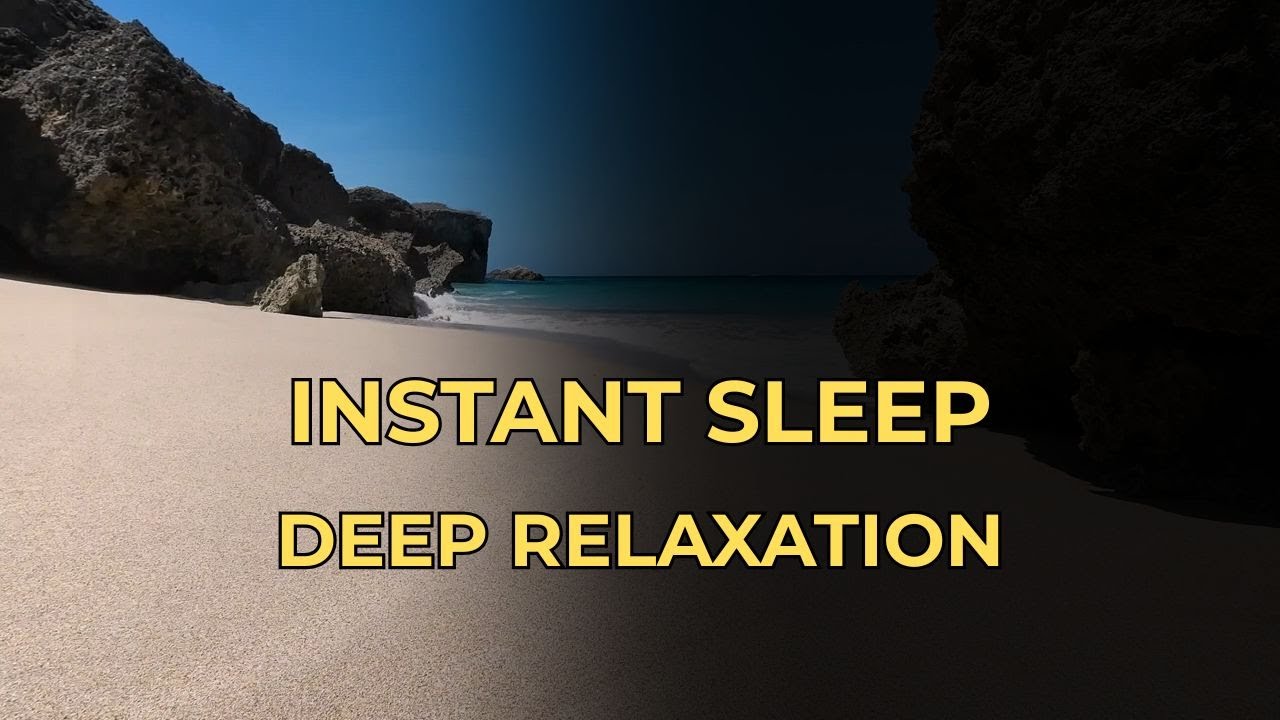 ✨ Best Sleep Music: Natural Ocean Waves 8 Hours (Black Screen)