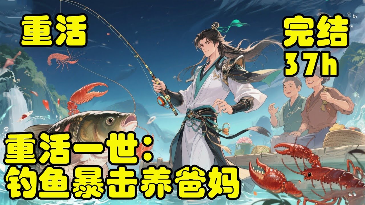 🔥爽文💥【重活一世：钓鱼暴击养爸妈】男主重活一世，刚好回到上辈最遗憾的时候，立誓这一世绝不让爸妈操碎心！主打一个平安快乐，没想到解锁逆天buff——钓鱼能暴击！钓虾爆龙虾，钓鱼爆大鱼，靠钓鱼爆富！