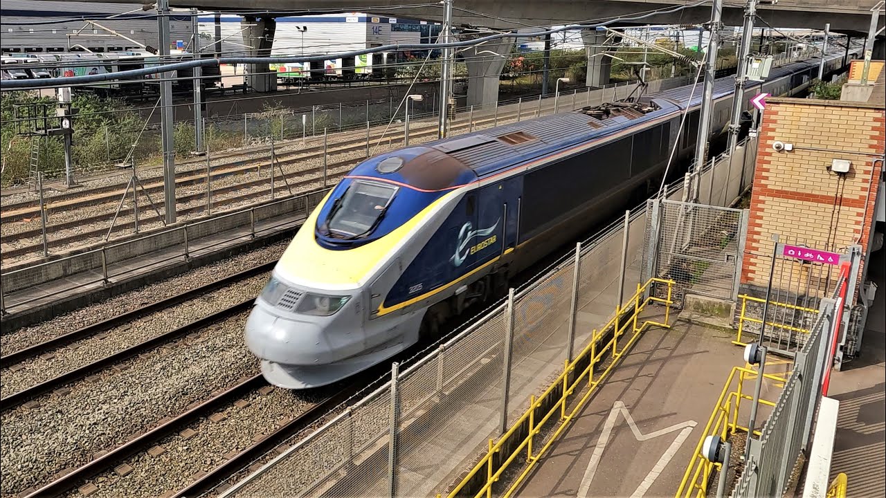 HIGH SPEED trains at Dagenham Dock station
