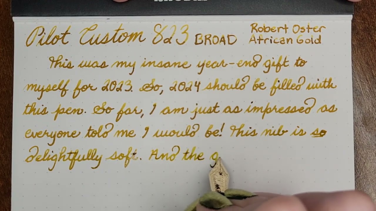 Pilot Custom 823 Amber Broad