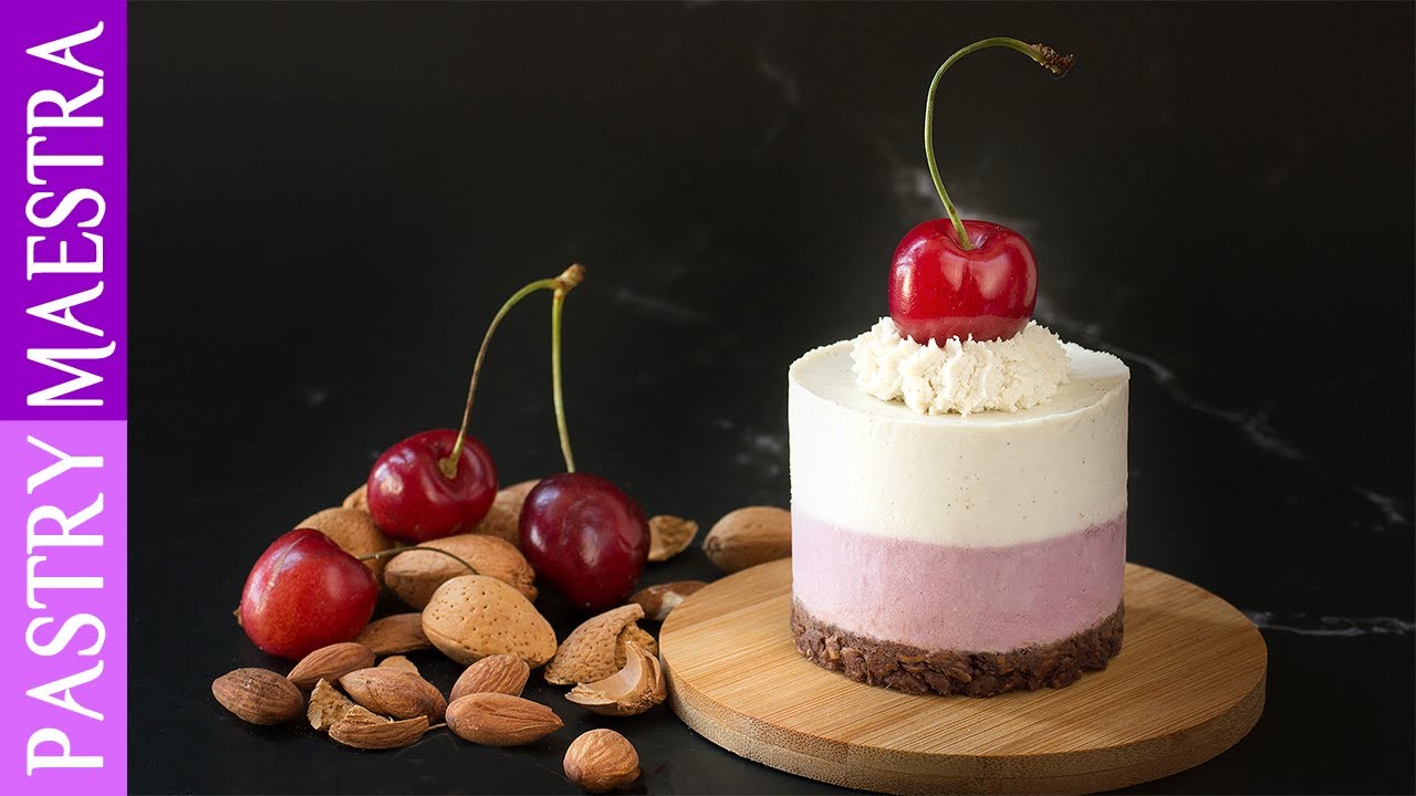 Raw Cherry and White Chocolate Mini Cakes (Gluten Free, Dairy Free, Vegan) | Pastry Maestra