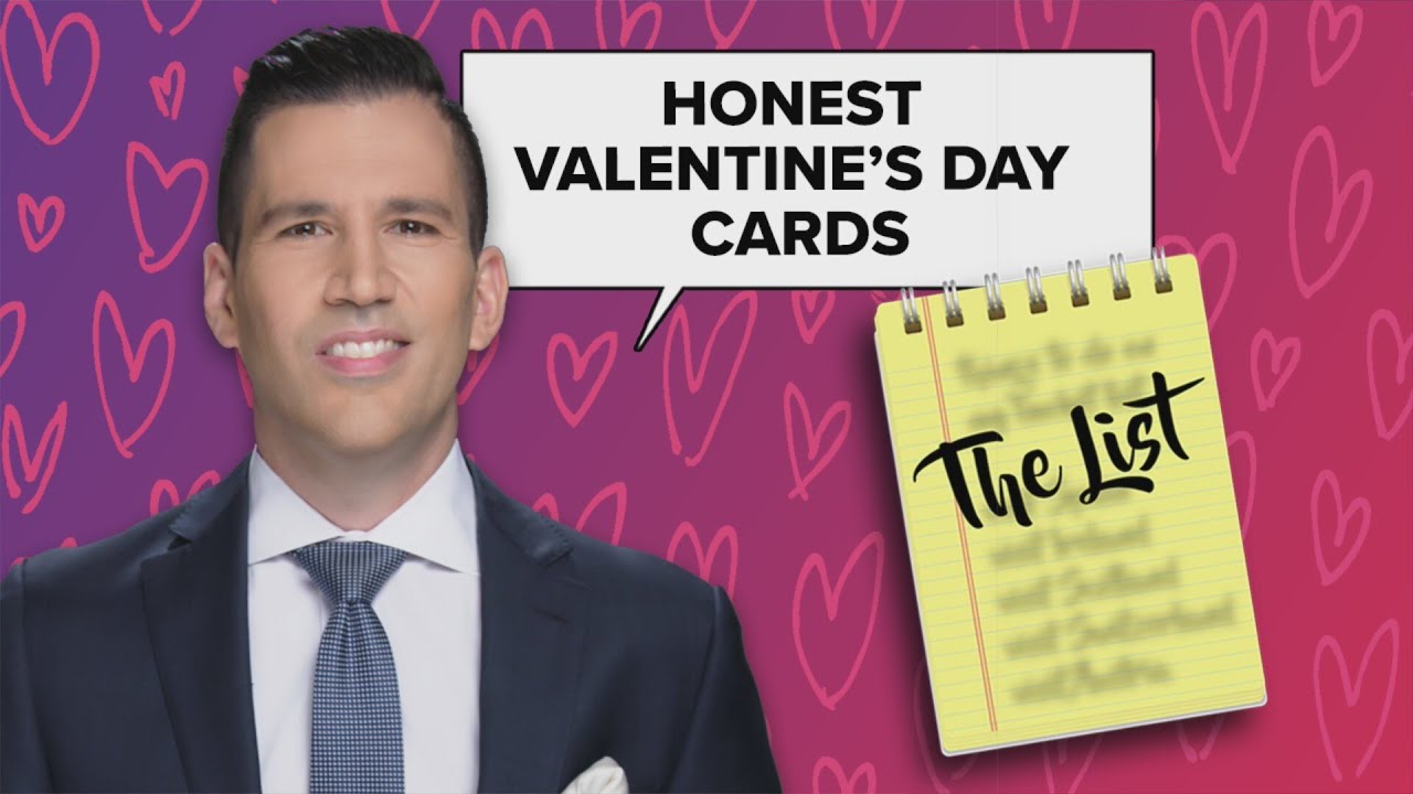 The List: Honest Valentine's Day cards made by Pat