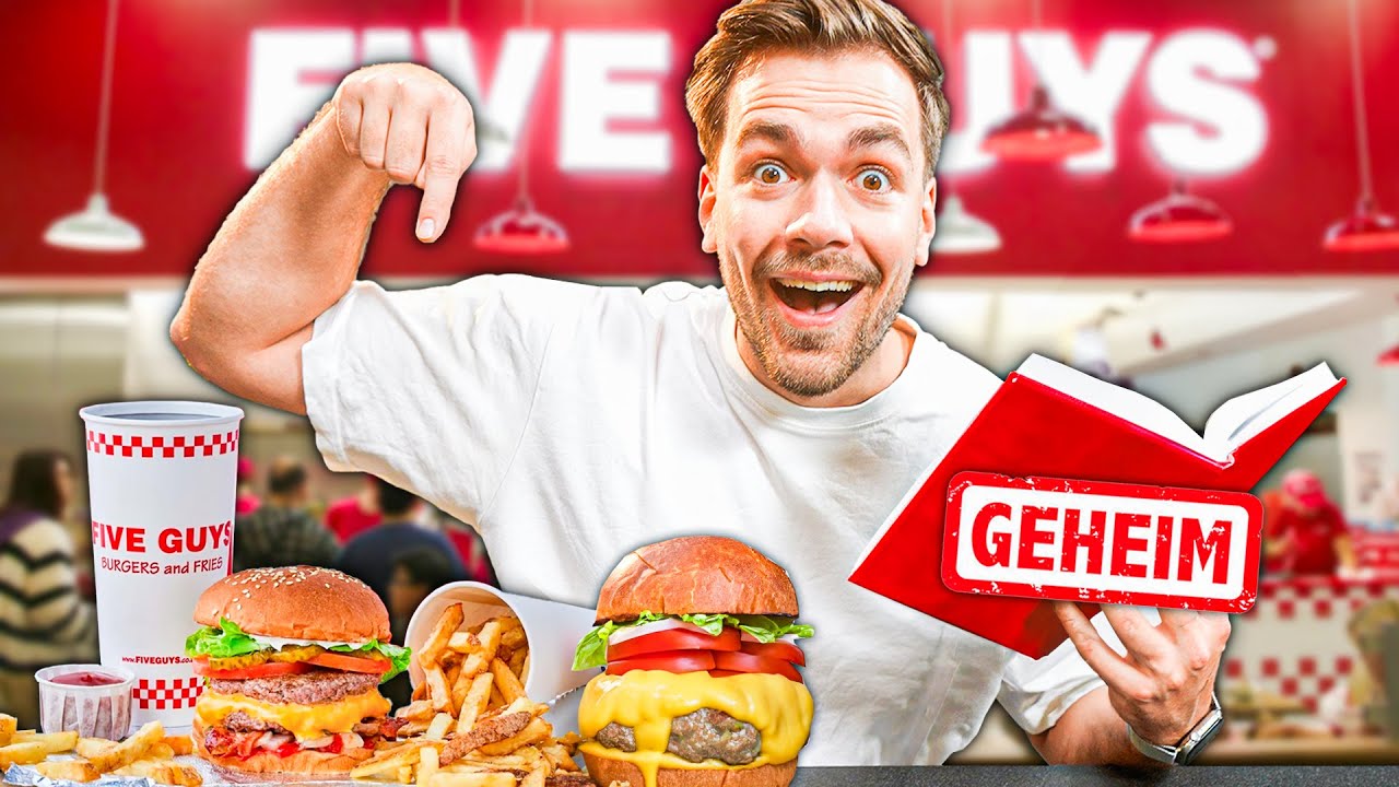 Ich teste das GEHEIME MENÜ bei Five Guys 🤤🍔