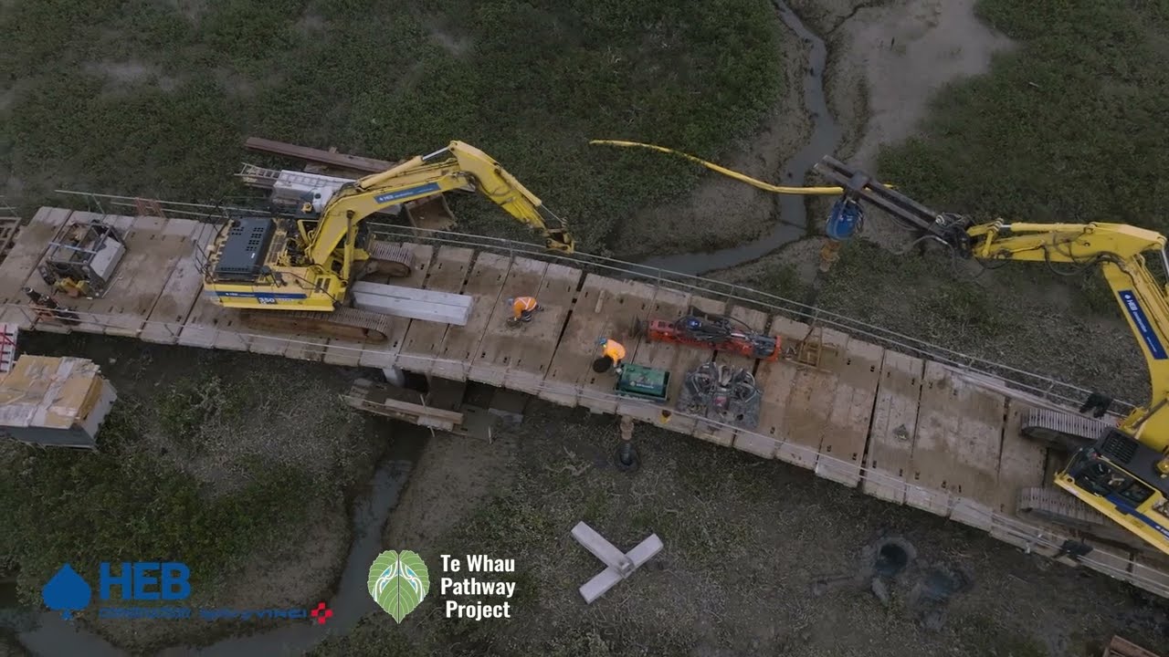 Birds-eye view of construction, 8th August 2025