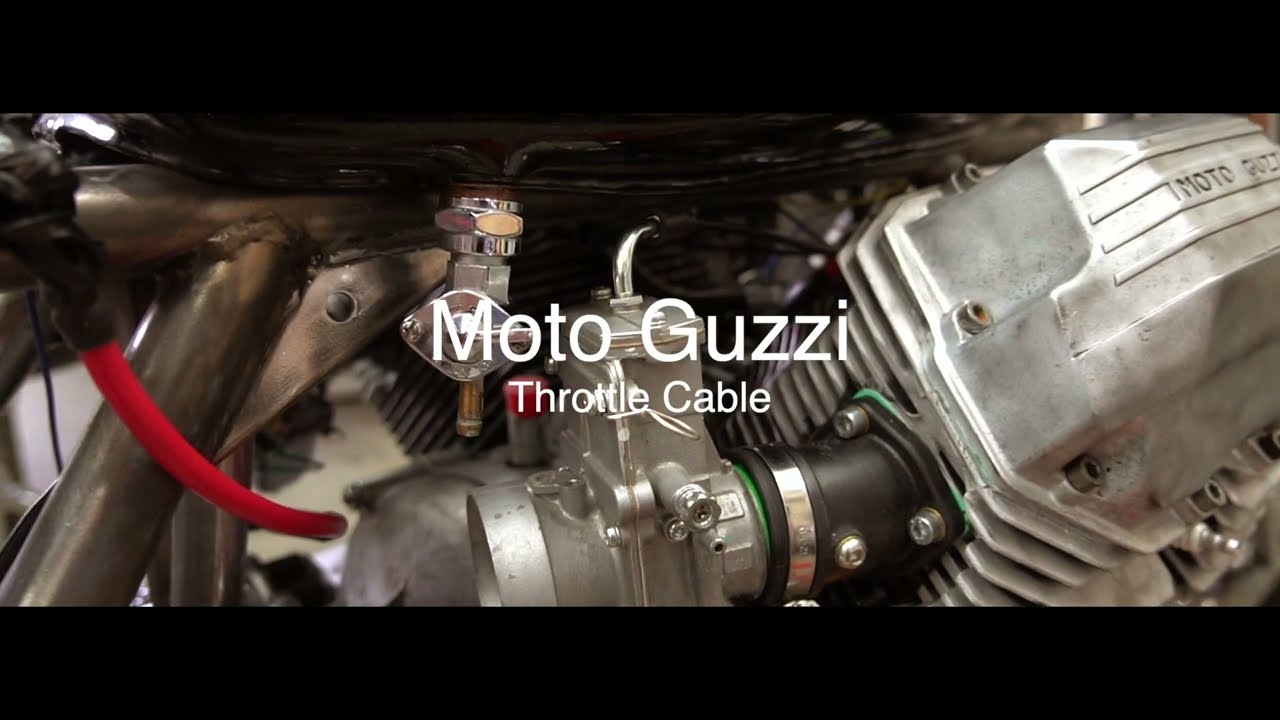 Moto Guzzi Custom Throttle Cable Build