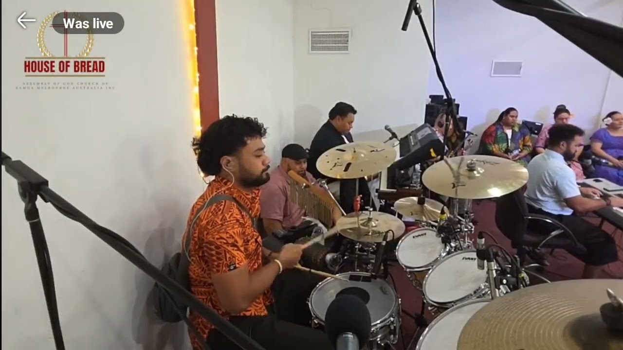 Sam & Tasha Peresipi ministering in song. With younger brother Shammah Peresipi on drums.