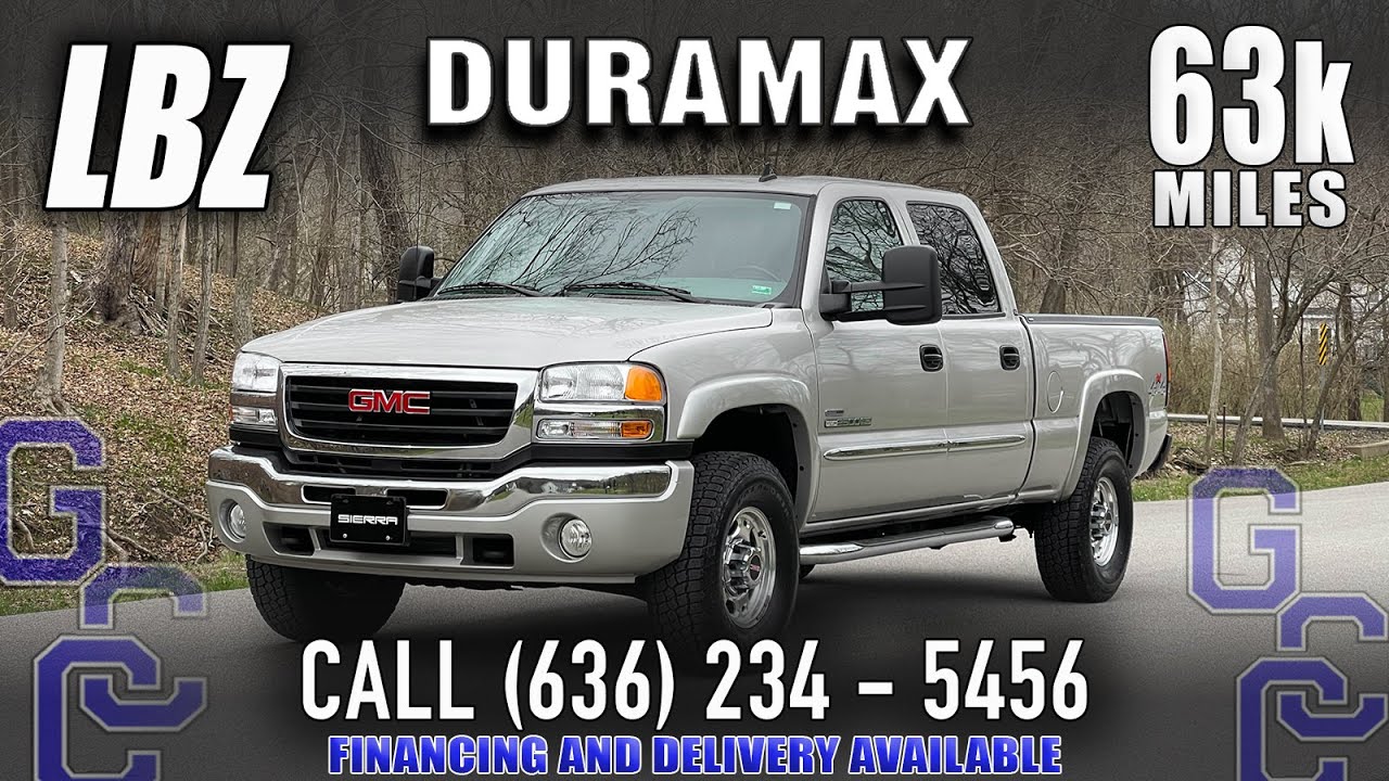 LBZ Duramax For Sale: 2006 GMC 2500HD SLT 4x4 Diesel With Only 63k Miles
