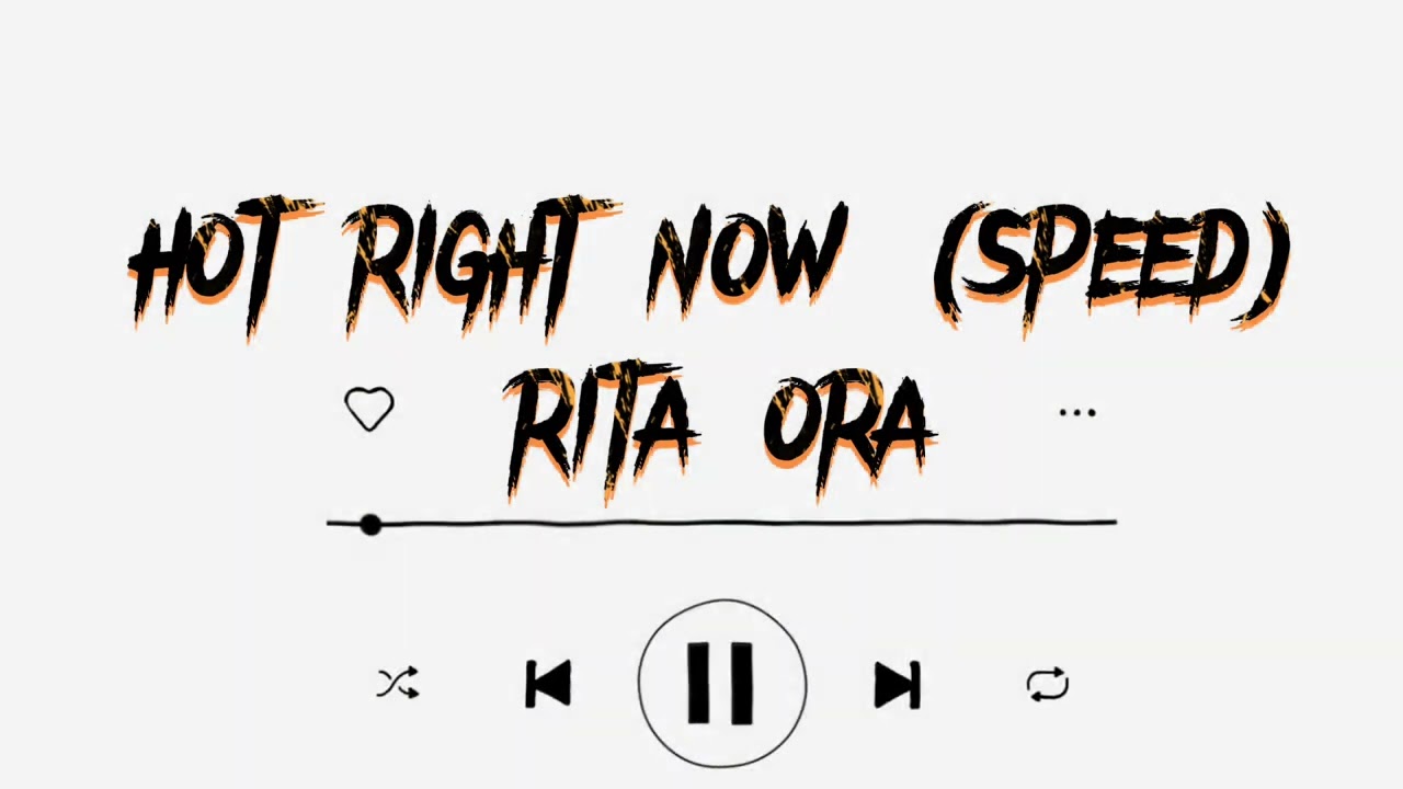 Rita Ora — hot right now (sped up)