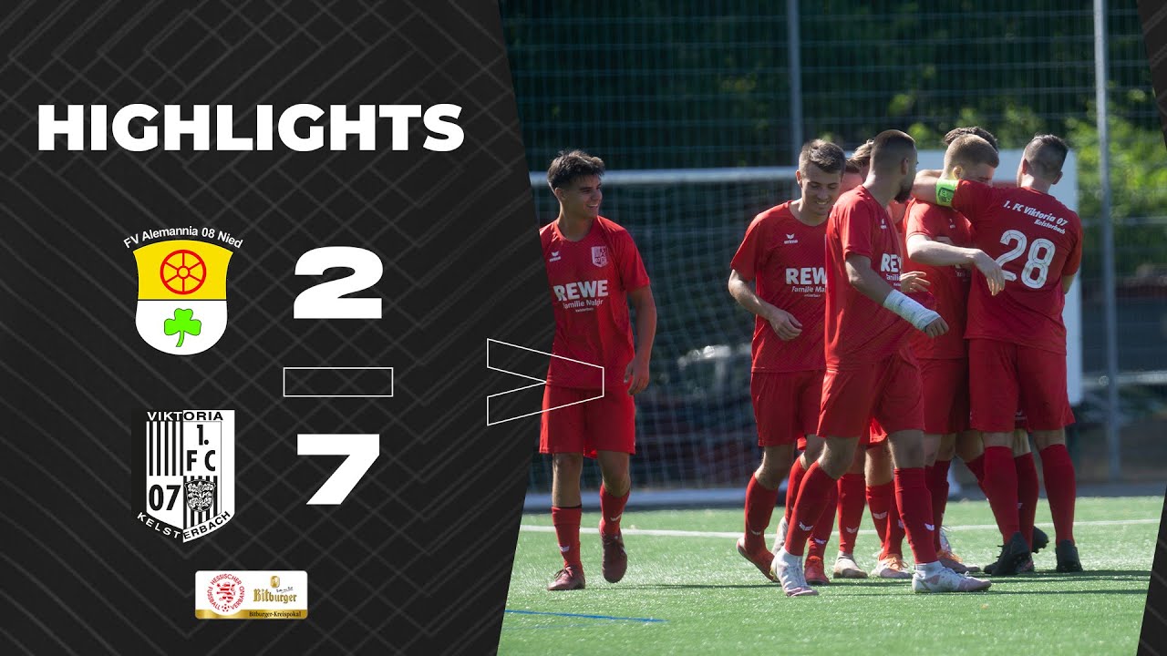 FV Alemania Nied - Vikt. Kelsterbach | 1. Pokalrunde | Highlights | 07.08.2022