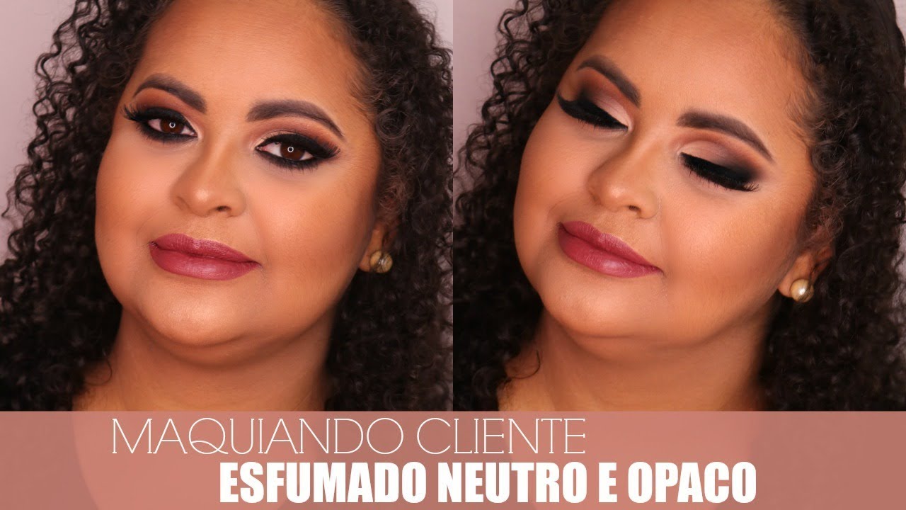 MAQUIANDO CLIENTE PELE NEGRA ESFUMADO OPACO | Amanda Pastore