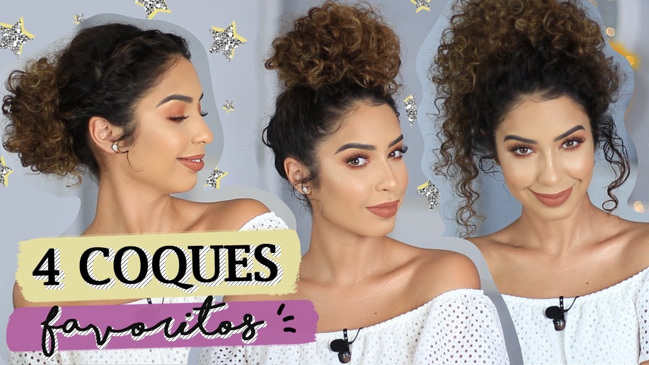 4 COQUES PRA CABELO CACHEADO | OS MEUS PREFERIDOS #JUJUBATODODIA 24