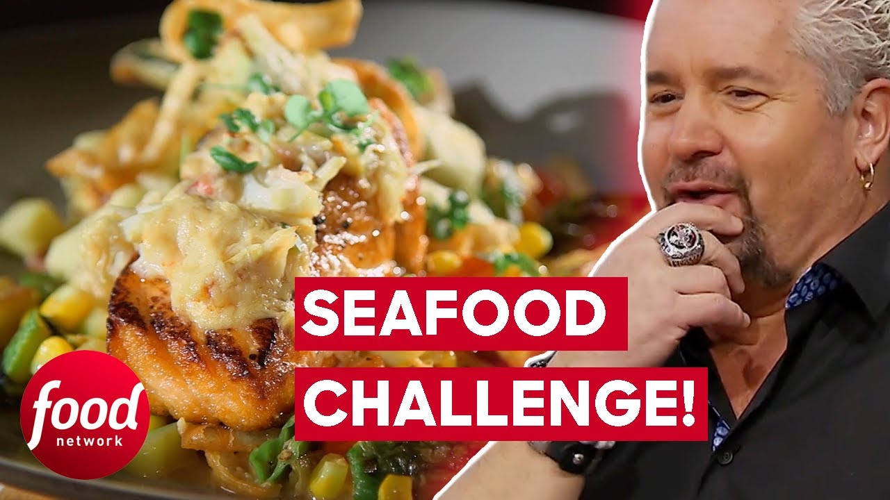 Four Chefs Go Head-to-Head in a Seafood Showdown! | Guy’s Grocery Games