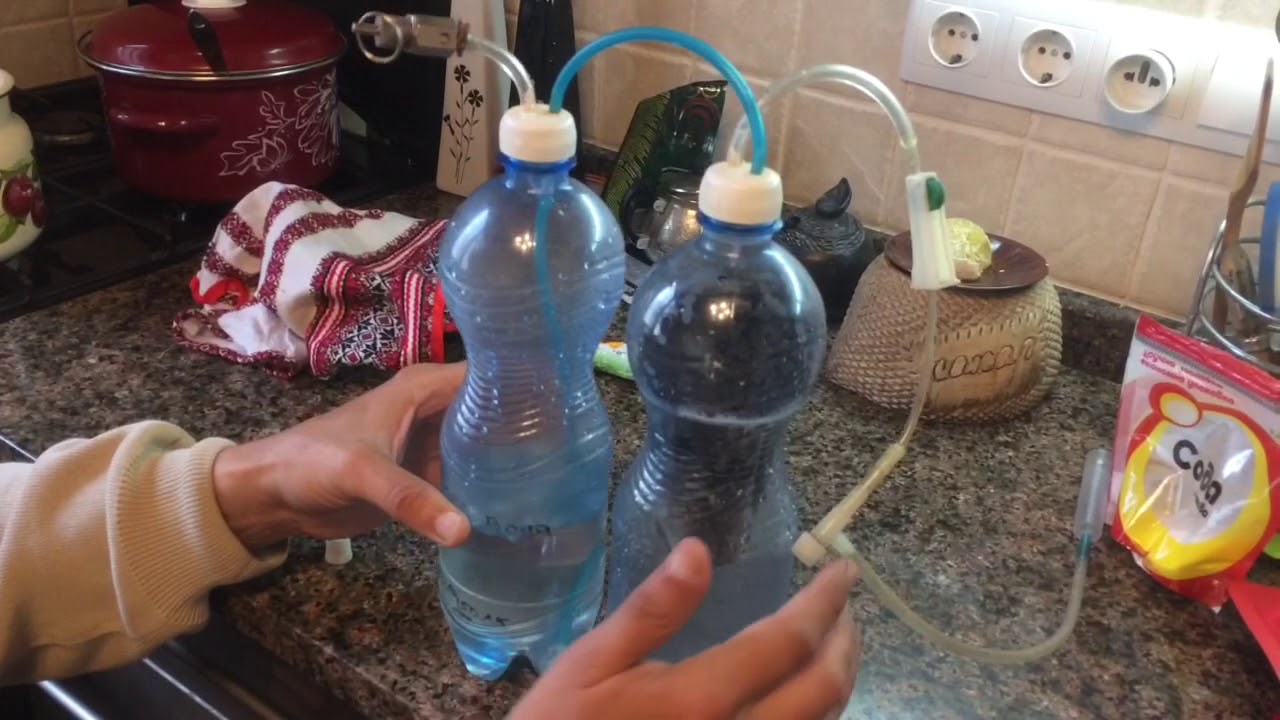 Бесклапанный химический генератор СО2 от Ю.В.