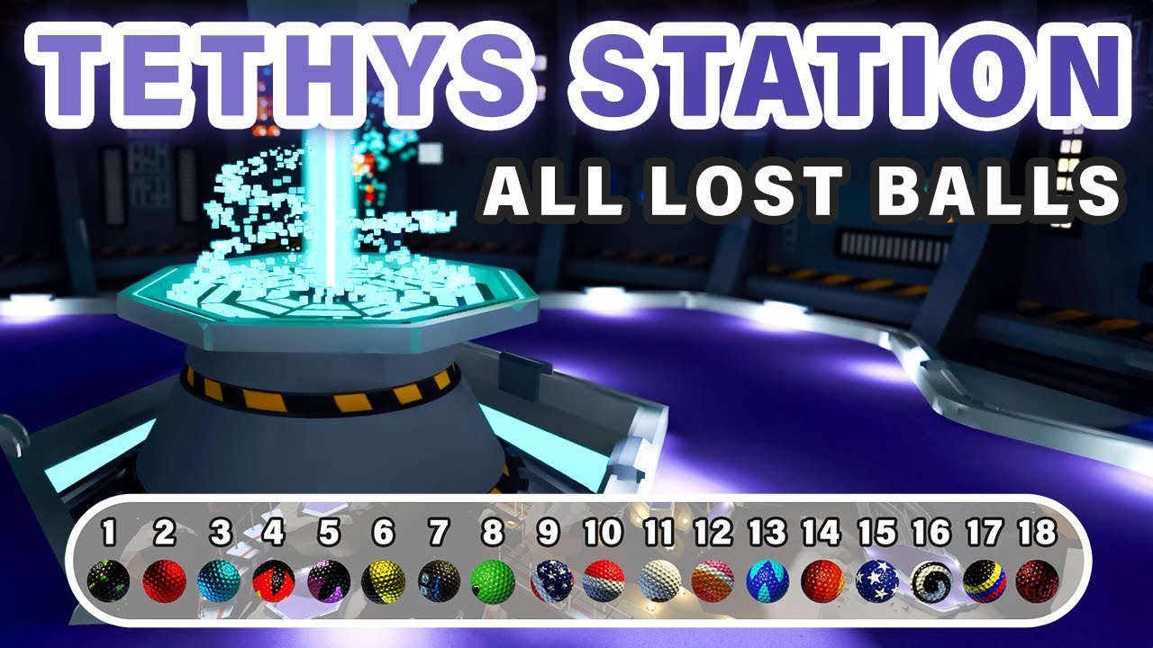 All Lost Balls on TETHYS STATION ► Walkabout Mini Golf VR