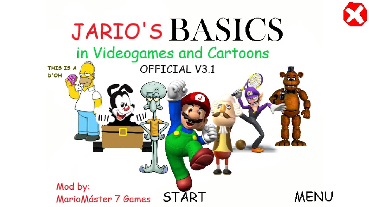 My 2nd Baldi's Basics Mod - Jario's Basics in Videogames and Cartoons