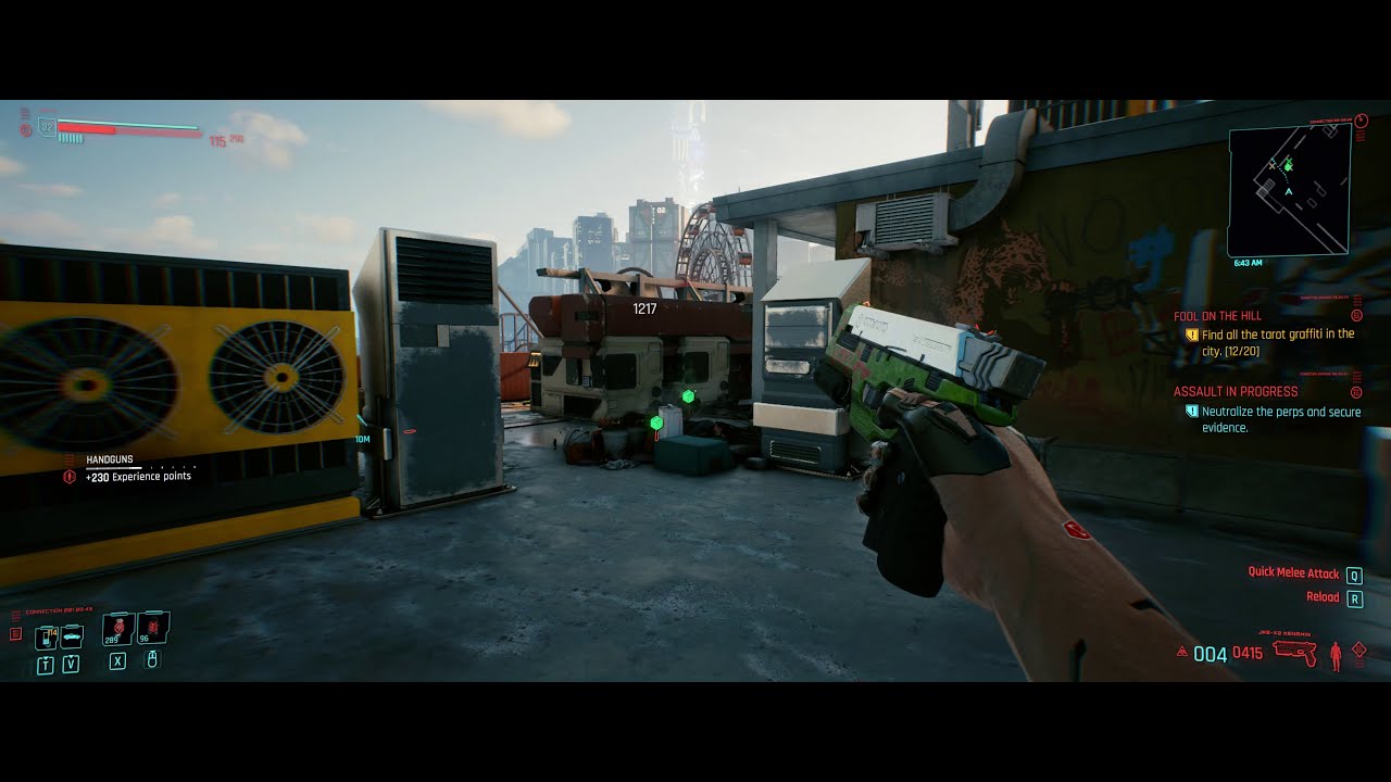 JKE-X2-Kenshin Smart Chargeable Triple Shot Pistol|Cyberpunk 2077 Weapon Demo #23