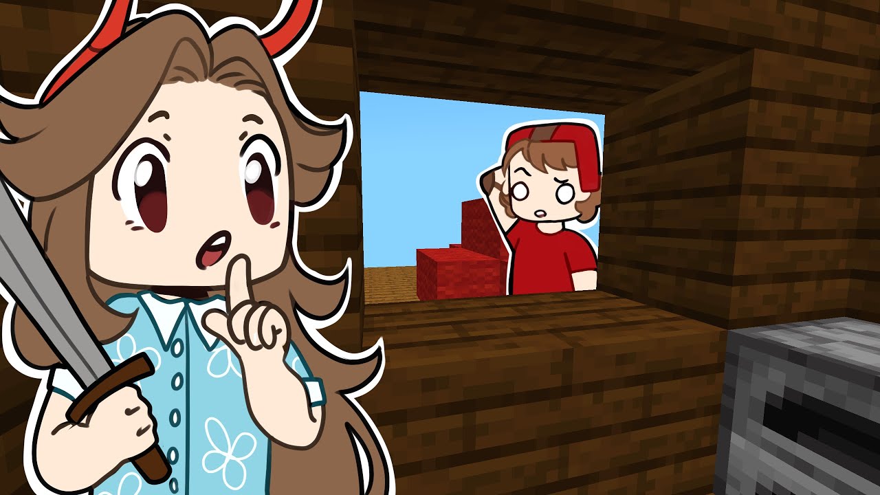 Hiding behind a fake wall in bedwars