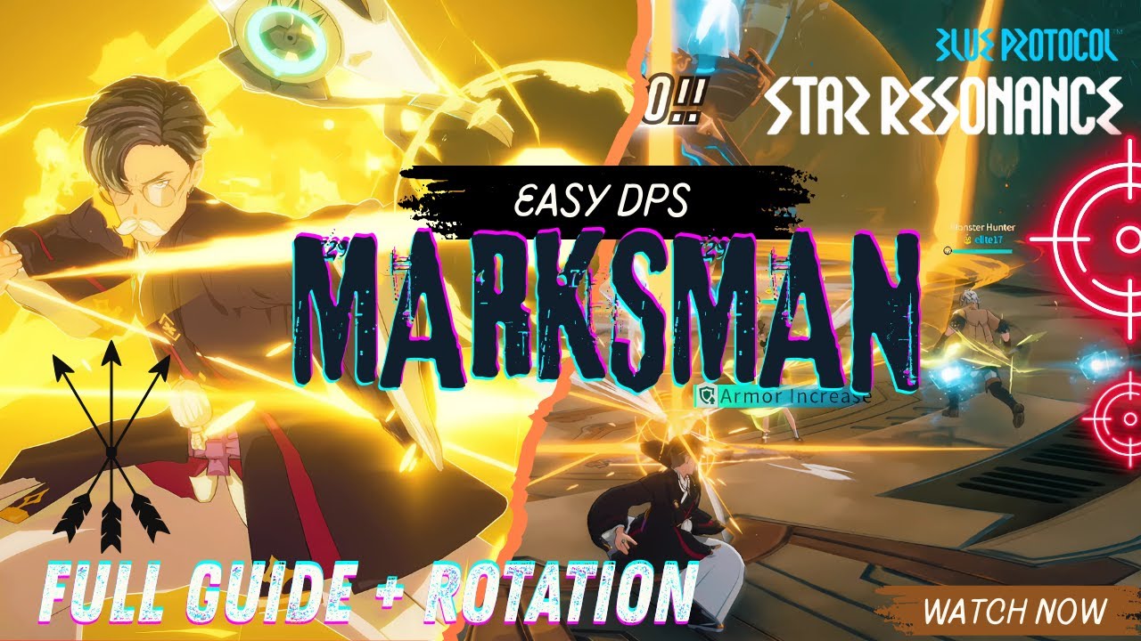 Blue Protocol Star Resonance: The Marksman Guide - LAZY Top DPS Первый взгляд!