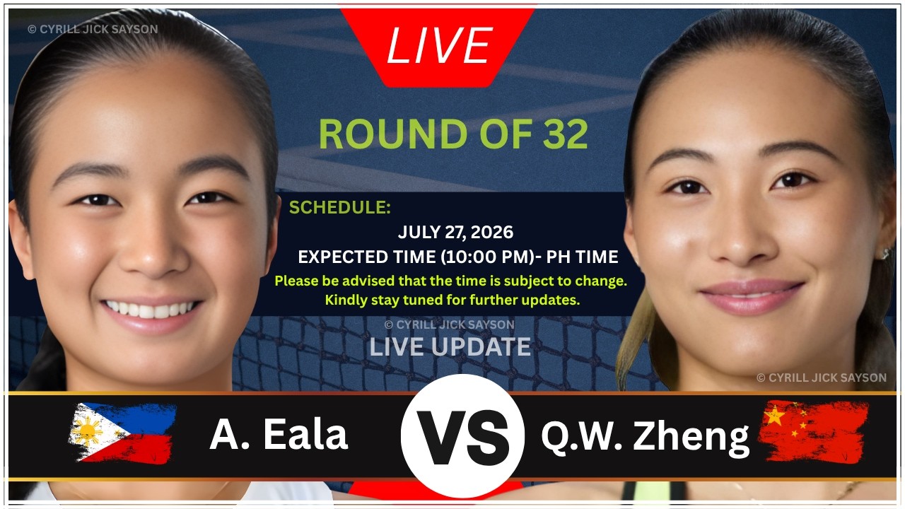 ALEXANDRA EALA 🇵🇭 VS QINWEN ZHENG 🇨🇳 | WASHINGTON OPEN 2026 RF 32 | LIVE SCHEDULE & MATCH UPDATES 🎾