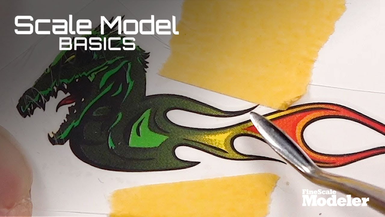 Scale Model Basics: Applying dry transfers