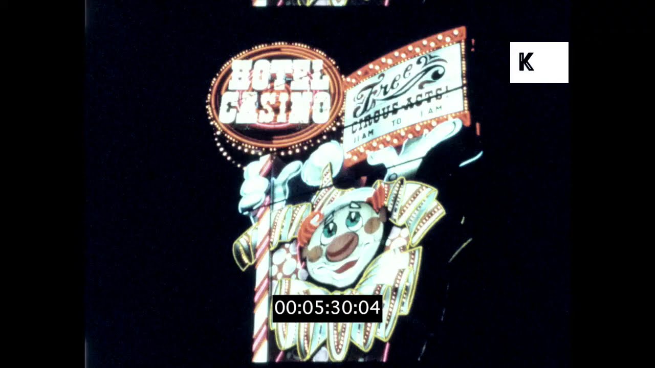 1970s, 1980s Reno, Casinos at Night, Neon Marquees