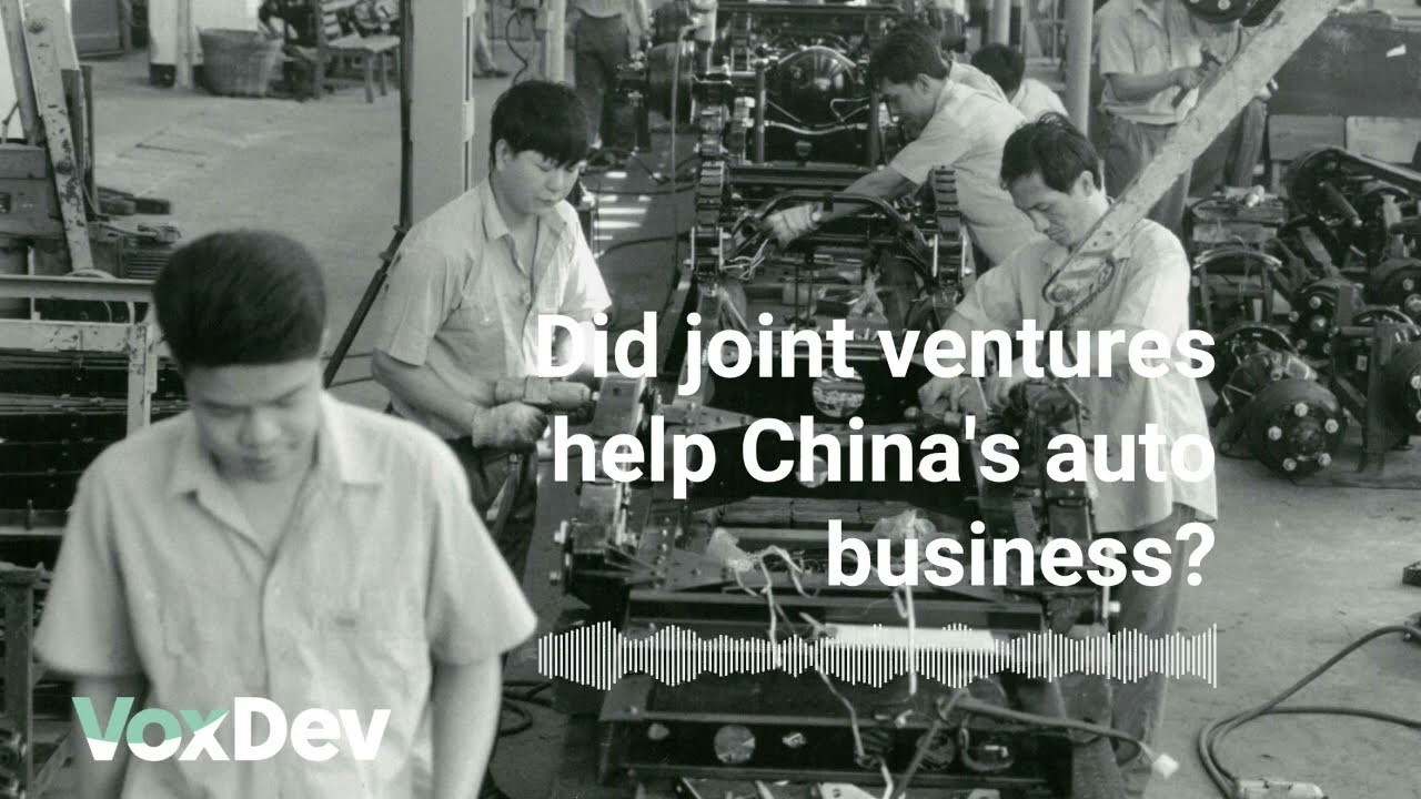 Did joint ventures help China's automobile business?