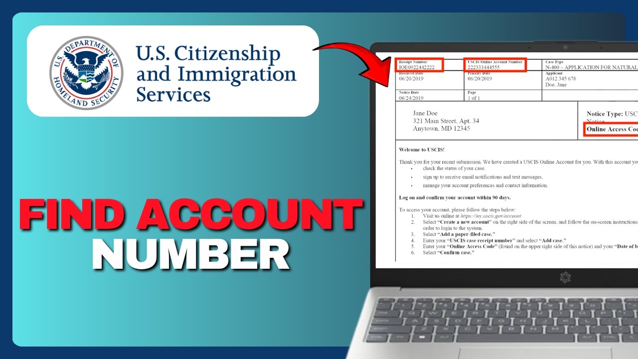 How to Find My USCIS Online Account Number (Full Guide) 2026!