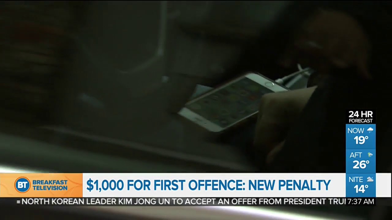 New Distracted Driving Penalties In Canada From Jan 01st
