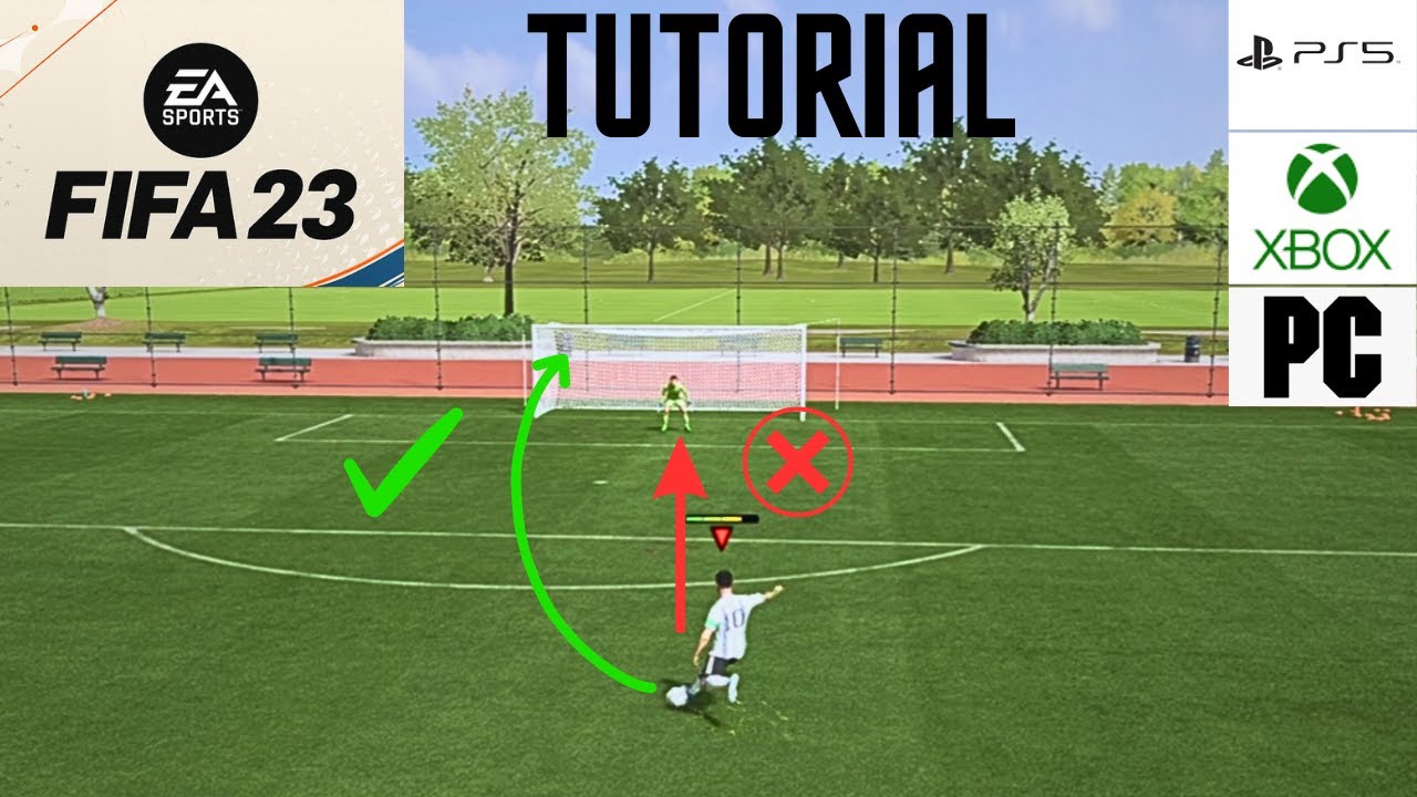 FIFA 23 FINESSE SHOT TUTORIAL - How to shoot with curve in FIFA?