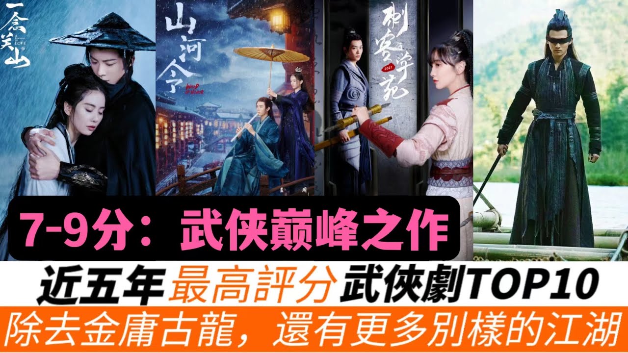 近五年評分最高的武俠劇TOP10！必看！《一念關山》只排第七名！《慶余年》7.9分也僅排第四！冠軍竟然有兩部！《山河令》能排第幾？另有幾部黑馬武俠妳絕對沒看過！