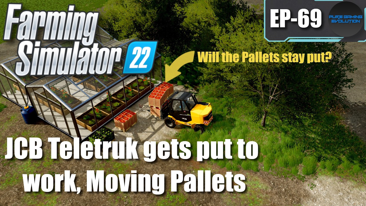 FARMING SIMULATOR 22 - Court Farms EP-69 | Moving Beehive & Greenhouse Pallets | [FS22 GAMEPLAY]
