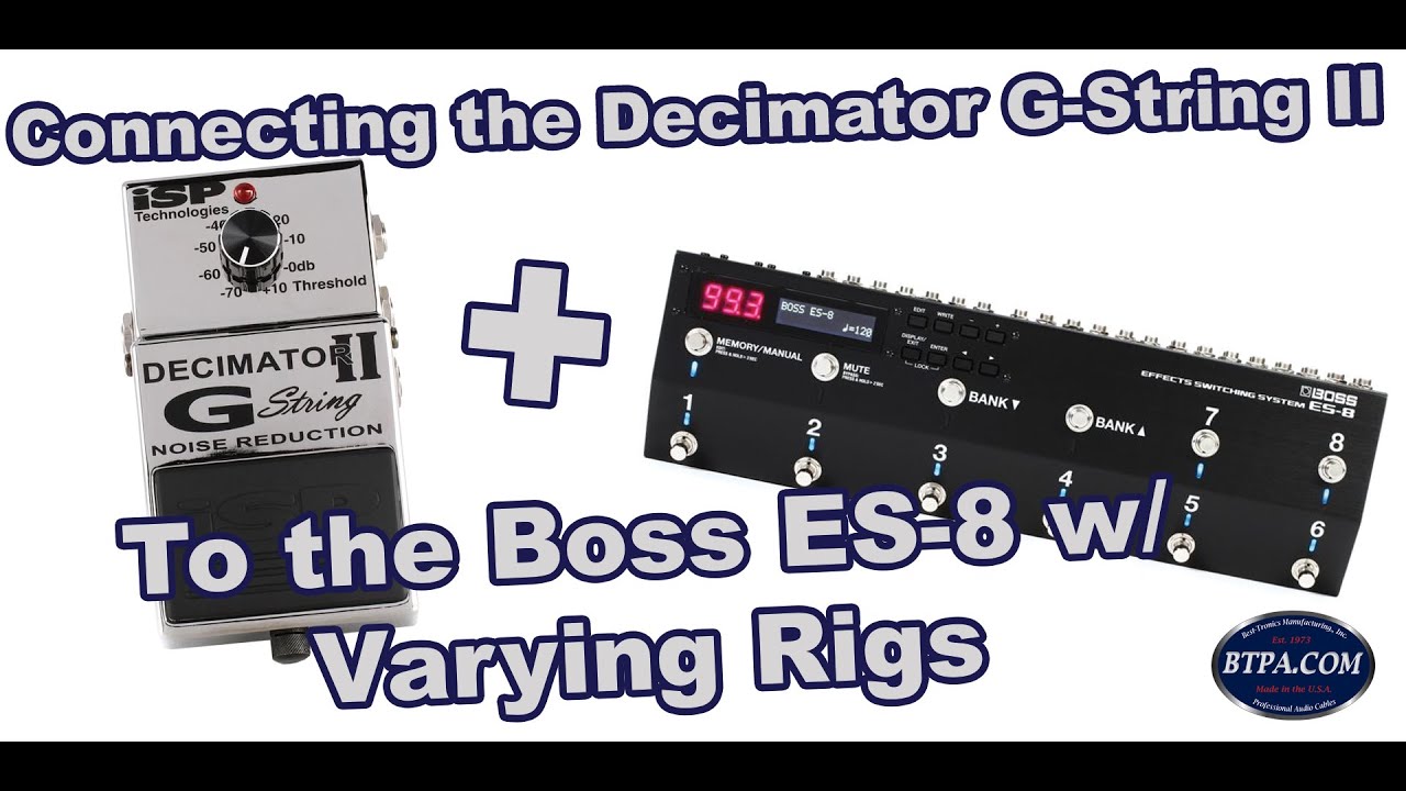 Using the Decimator G-String II with the Boss ES-8