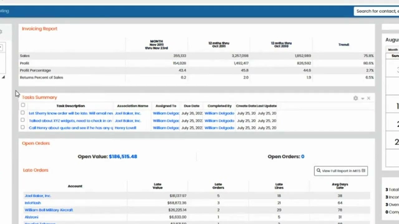 White Cup CRM and MITS Business Integration