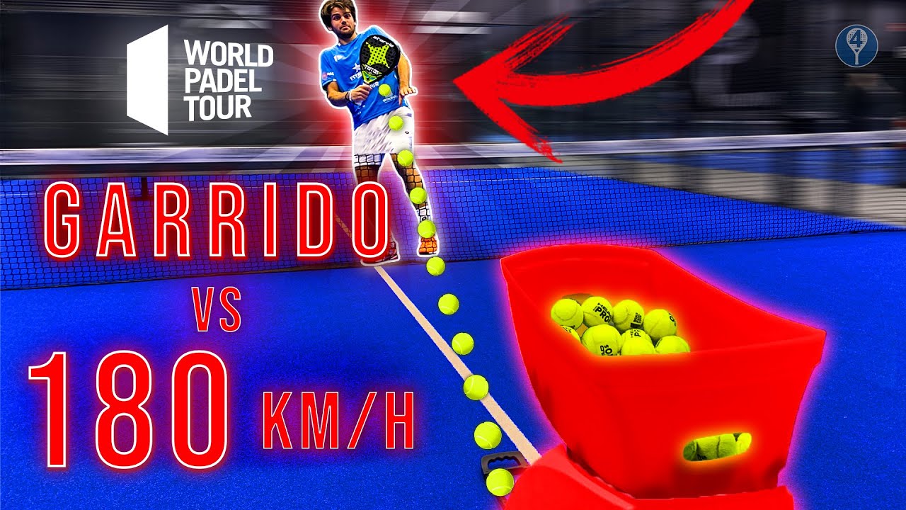 GARRIDO VS MÁQUINA LANZAPELOTAS A 180 KM/H *WORLD PADEL TOUR CHALLENGE* - el4Set