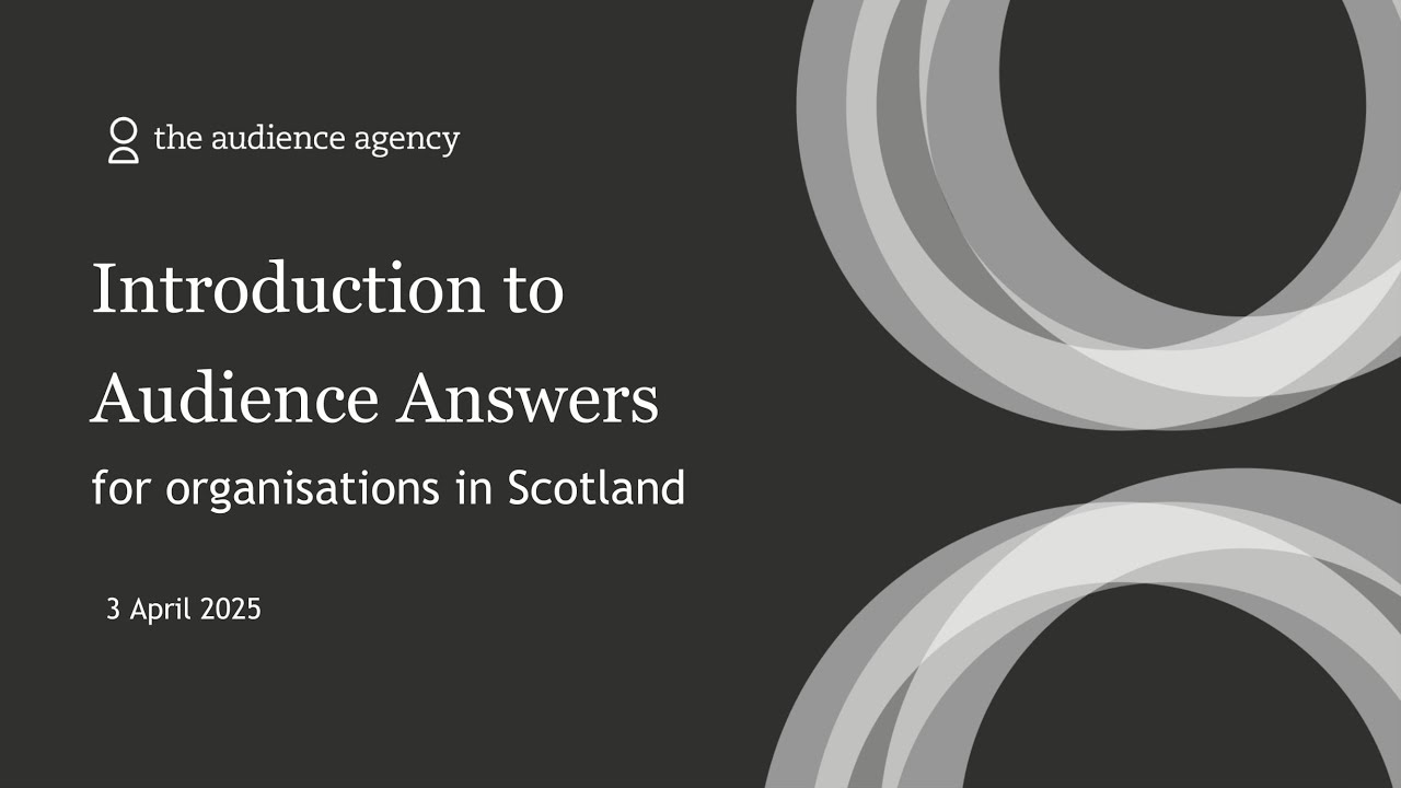 Introduction to Audience Answers for organisations in Scotland