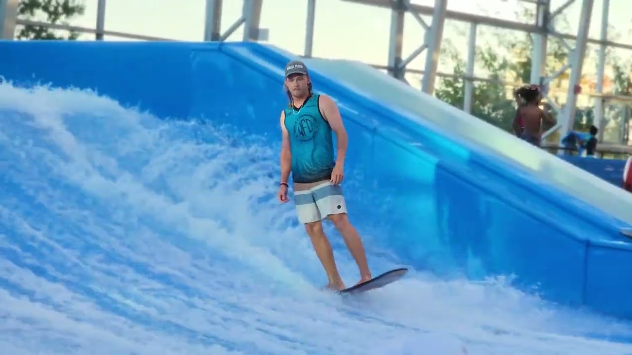 Pro Mens Flowboard LCQ BestTrick #1 - Epic Indoor Waterpark Flowrider Tour World Championship 2023