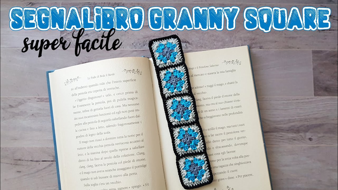 uncinetto idee facili - segnalibro granny square