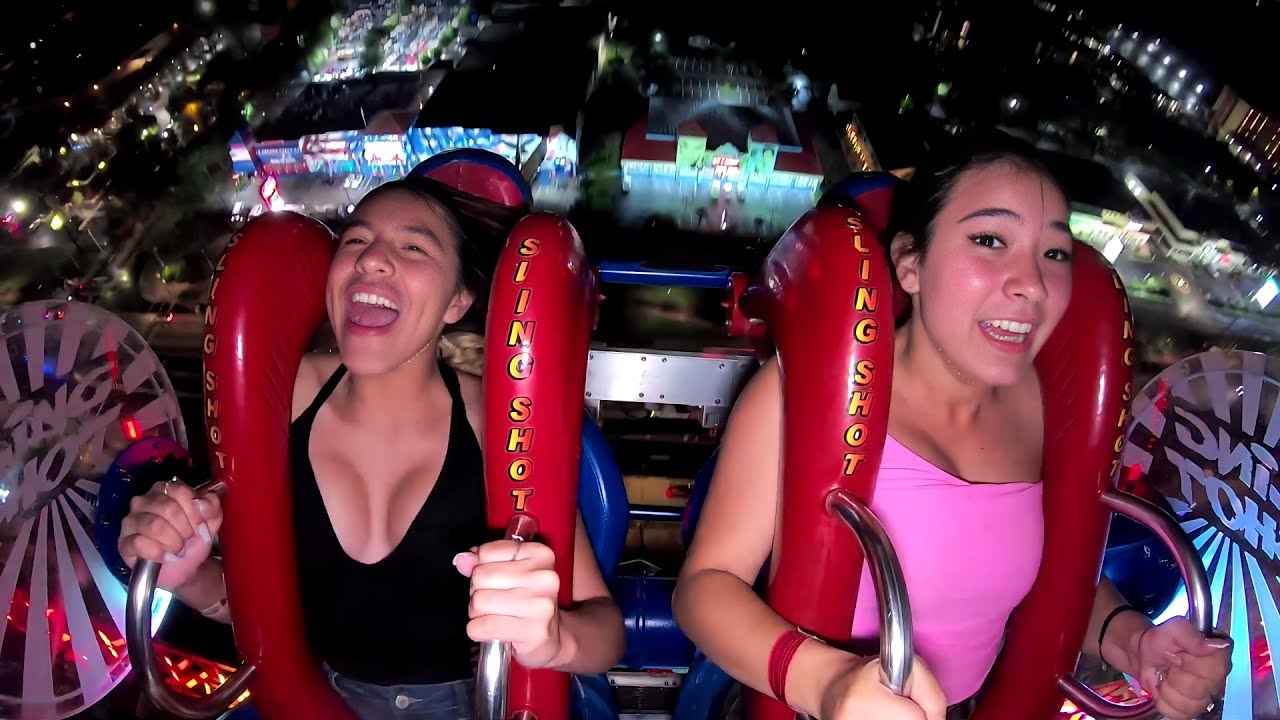 Her First Time on the Slingshot 