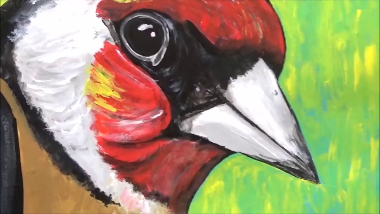 Pintando con acrílicos / Jilguero 02