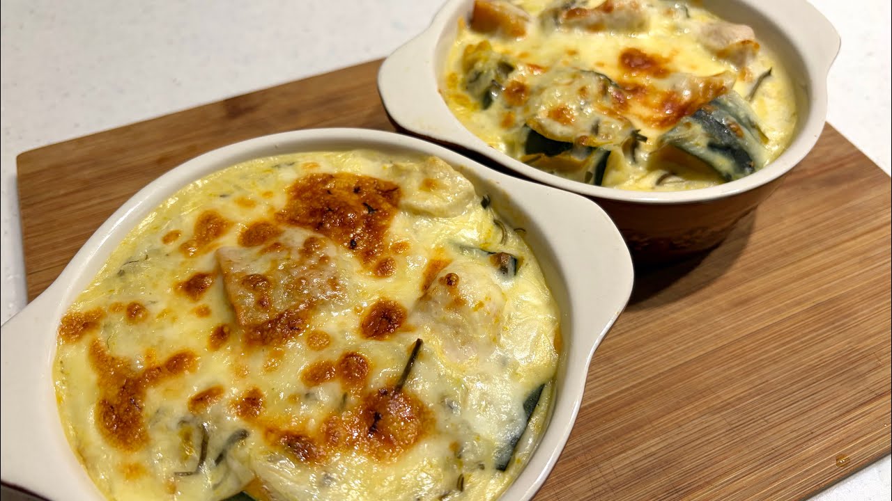 昆布とかぼちゃのグラタン