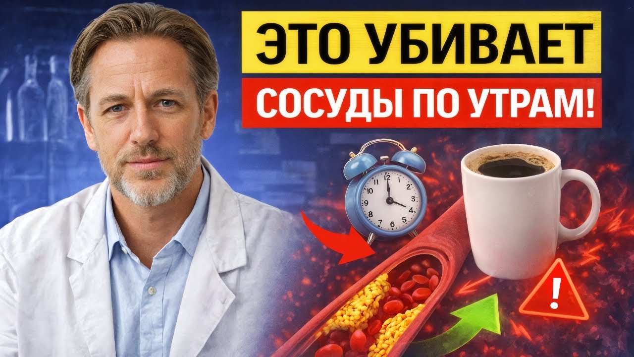 ЭТА ОШИБКА УТРОМ ТИХО РАЗРУШАЕТ СОСУДЫ! Делают 90% людей после 50