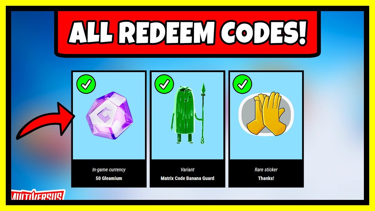 ALL REDEEM CODES FOR MULTIVERSUS FREE REWARDS