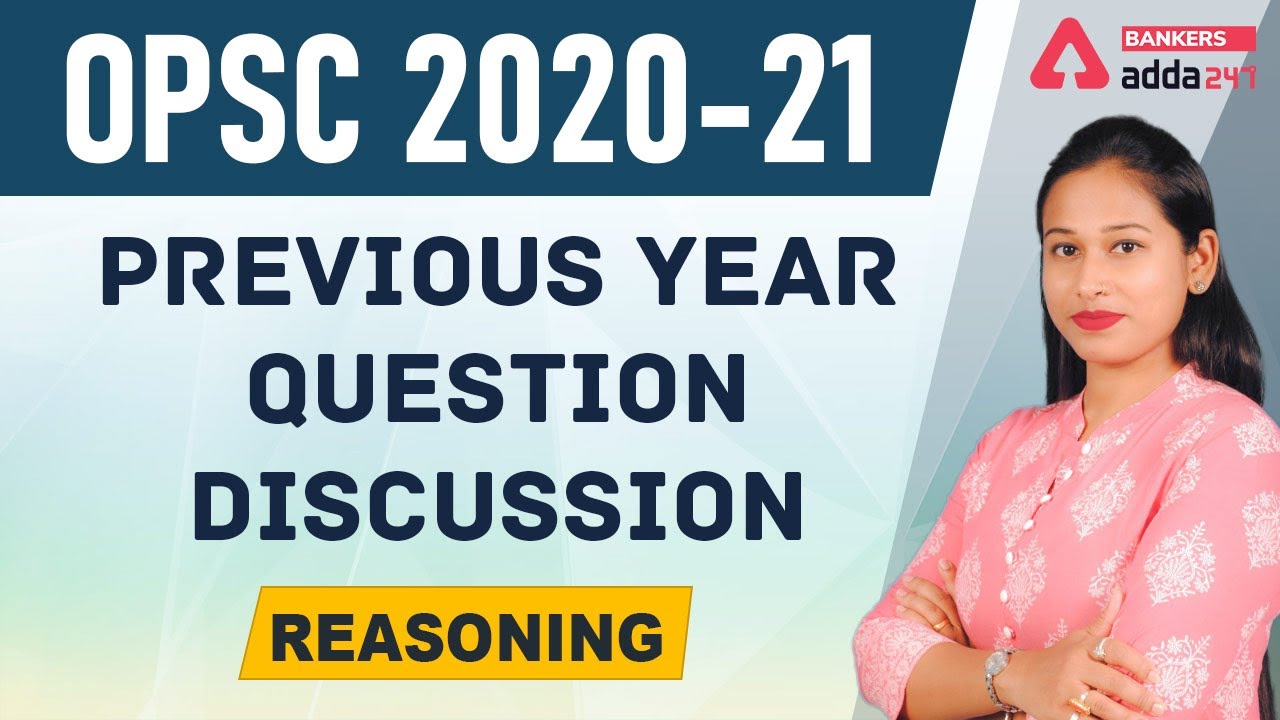 OPSC 2021 | Reasoning | OPSC Previous Year Question Paper Discussion