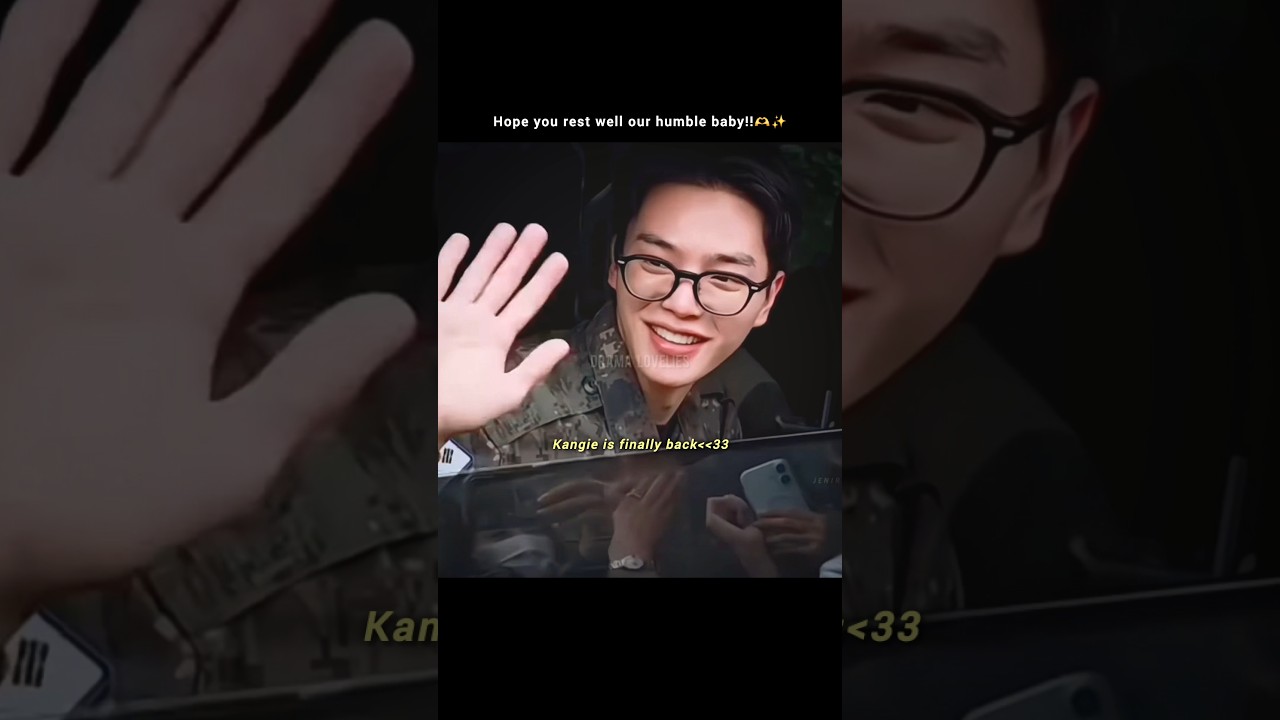 Song kang is back from military 🎉😭 