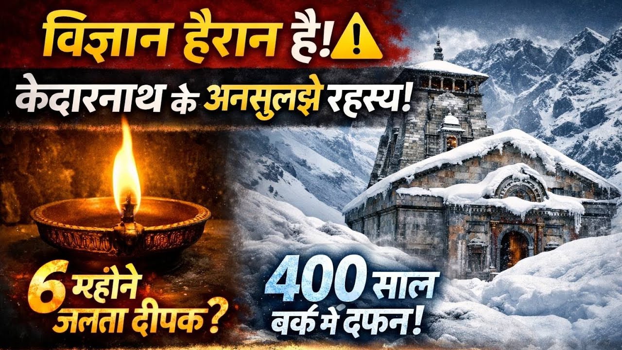 Kedarnath Mandir🛕विज्ञान हैरान है ⚠️ केदारनाथ के वो रहस्य जिन्हें कोई नहीं सुलझा पाया 😱 #kedarnath 